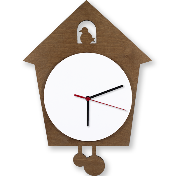 Reloj Personalizado Cuco Madera Frontal