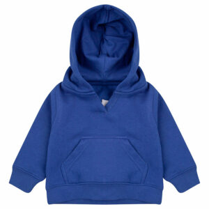 Sudadera con capucha de color azul royal, vista dde frente