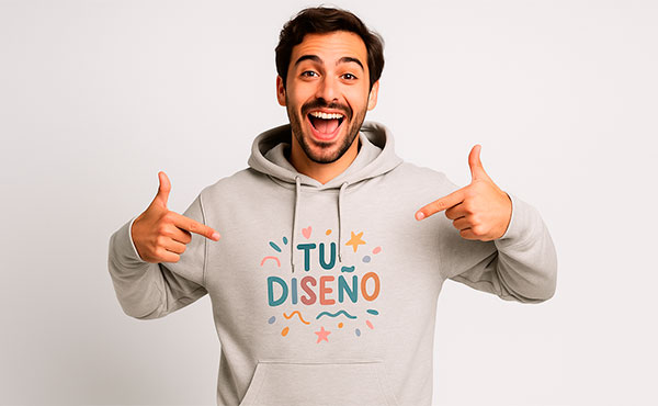 Sudadera personalizada para hombre con el diseño que tu quieras..
