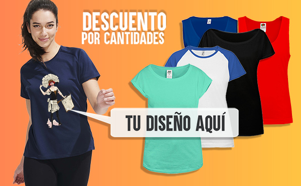 Camisetas Personalizadas para mujeres con tu diseño