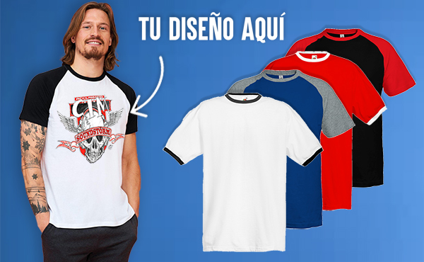 Camisetas Personalizadas Bicolor Hombre