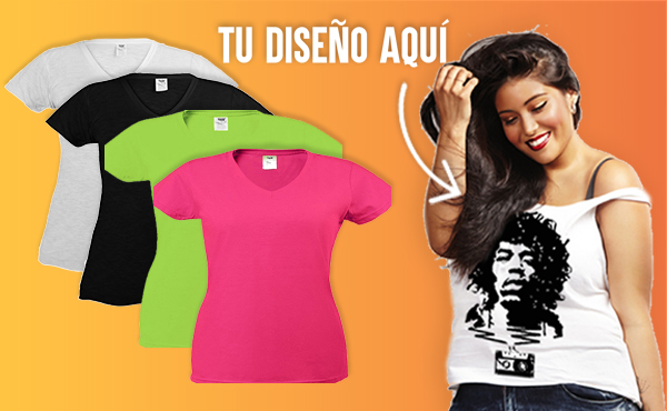 Camisetas Personalizadas Tallas Grandes Mujer