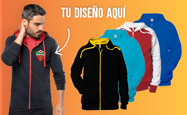 Sudaderas Personalizadas Cremallera Hombre