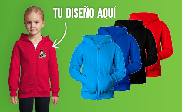 Sudaderas Personalizadas Cremallera Niño