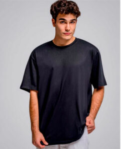 camiseta oversize personalizada negra hombre estilo streetwear
