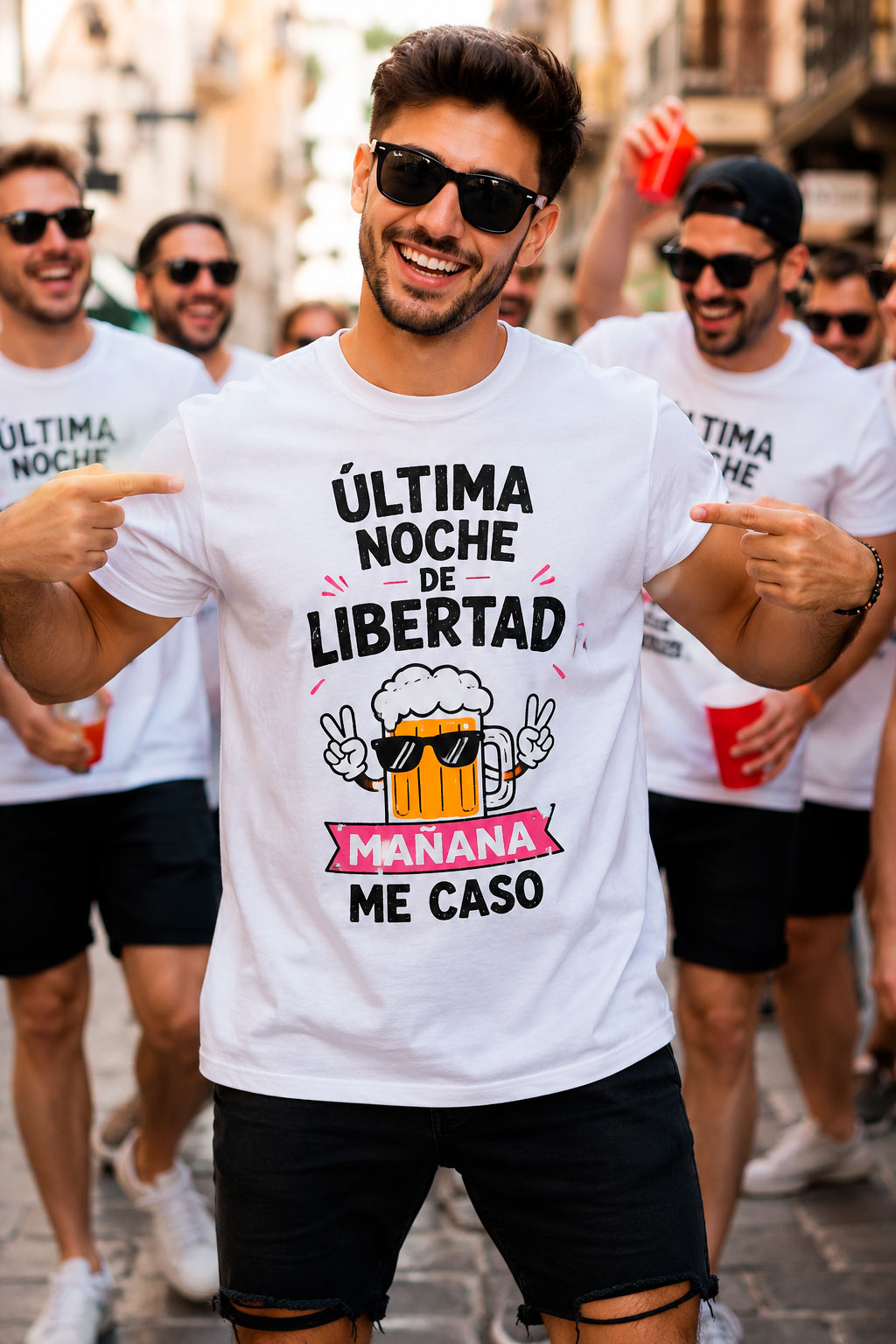 Camiseta personalizada para despedida con frase divertida