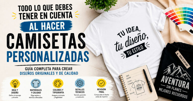 diseño de camisetas personalizadas con ideas tipografía colores y ejemplos