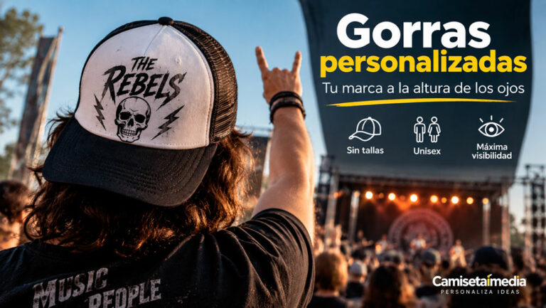 Gorras personalizadas para merchandising de grupos de música