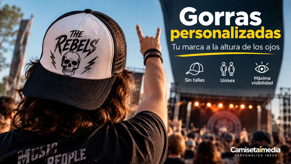 Gorras personalizadas para merchandising de grupos de música