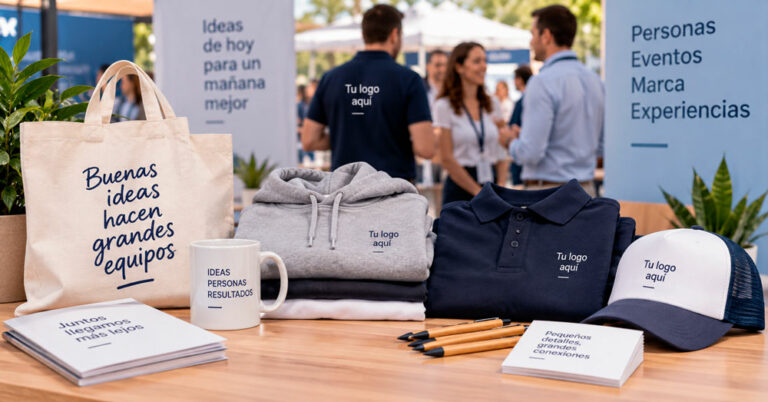 Regalos promocionales para empresas con ropa y productos personalizados
